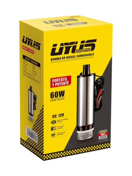 BOMBA DE COMBUSTIBLE SUMERGIBLE 12V/60W - UYUS