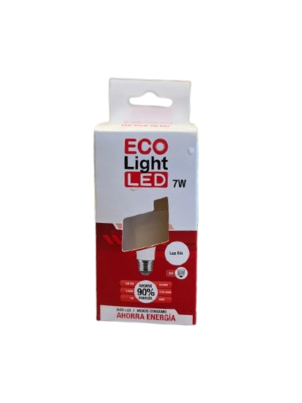 LED BULB 7W YT-A55-1 ECOLIGHT 6400K CAJA