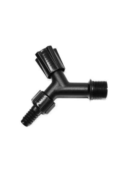 CANILLA PLASTICA NEGRO 1/2 GRAP