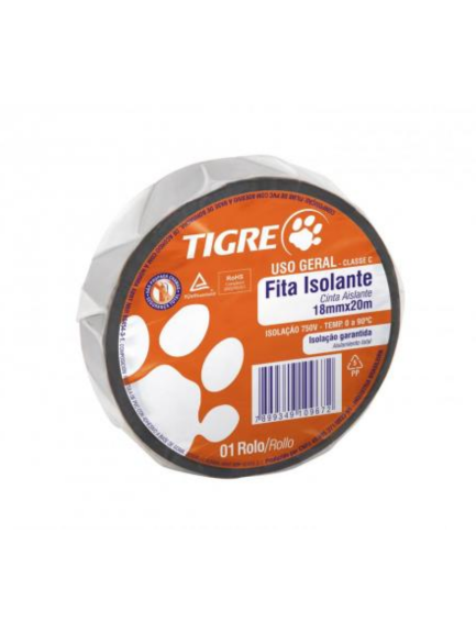 CINTA AISLADORA TIGRE 5MTS X 10 UND