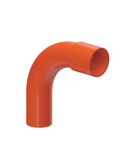 CURVA CONDUIT 90X32MM 1´´ NARANJA