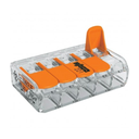 CONECTOR WAGO 5 EMPALMES 221-615 HASTA 6mm2