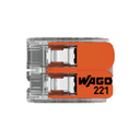 CONECTOR WAGO 2 EMPALMES 221-612 HASTA 6 mm2