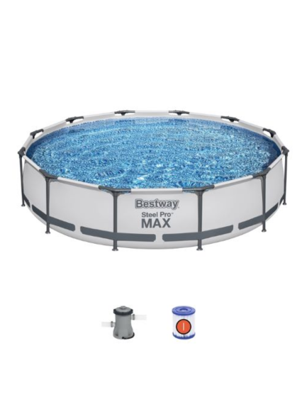 Piscina redonda con est. metalica 6.473Lt. Steel PRO MAX. Bestway - 56416