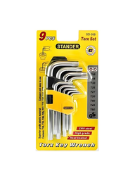 [1778] LLAVE TORX STANDER  CORTO 9PCS SD058