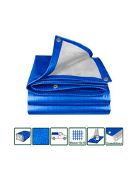 [5077] LONA / CARPA AZUL 110gr. 3x4mCON OJALES. JADEVER BOLSA