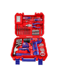 [5154] JUEGO DE 96 PZAS CON ATORNILLADOR 12V EMTOP