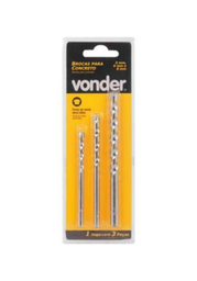 [4287] VONDER MECHA CONCRETO JUEGO 5MM A 6MM 3 PIEZAS