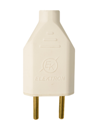 [1130] FICHA MACHO BLANCO EK4-006 ELEKTRON