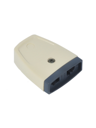 [2214] FICHA HEMBRA 2x10A MARFIL - KALOP