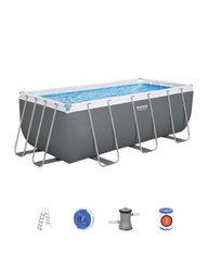 Piscina rect. con est. Met. 8.124Lt. Power Steel. Bestway - 56456