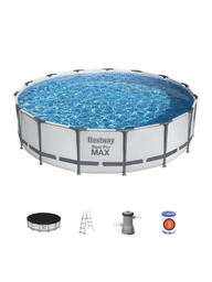 Piscina redonda con est. metalica 14.970Lt. Steel PRO MAX. Bestway - 56488