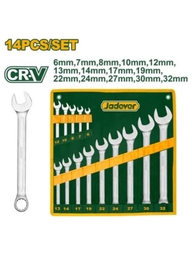 JUEGO LLAVES COMBINADAS CRV 14PZS 6-32MM JADEVER FUNDA